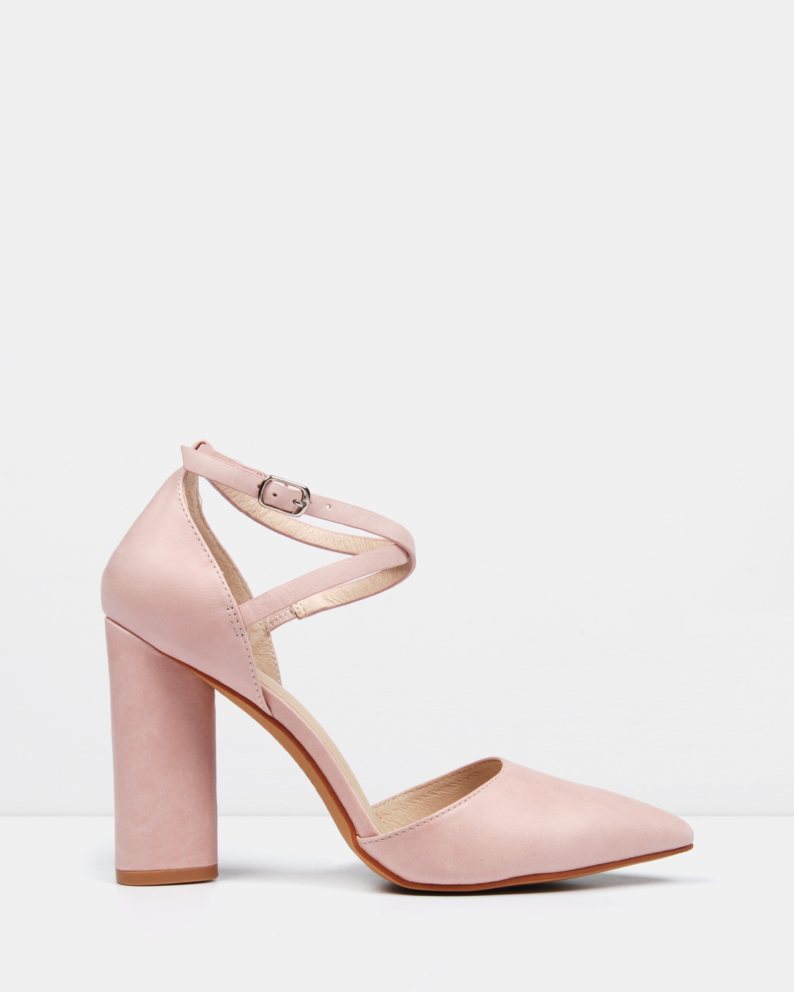 Eastbound Dress High Heels Soft Pink Leather by Jo Mercer | ShoeSales