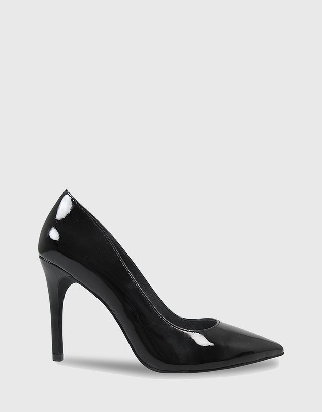 Harman Pointed Toe Stiletto Heels Black by Wittner | ShoeSales