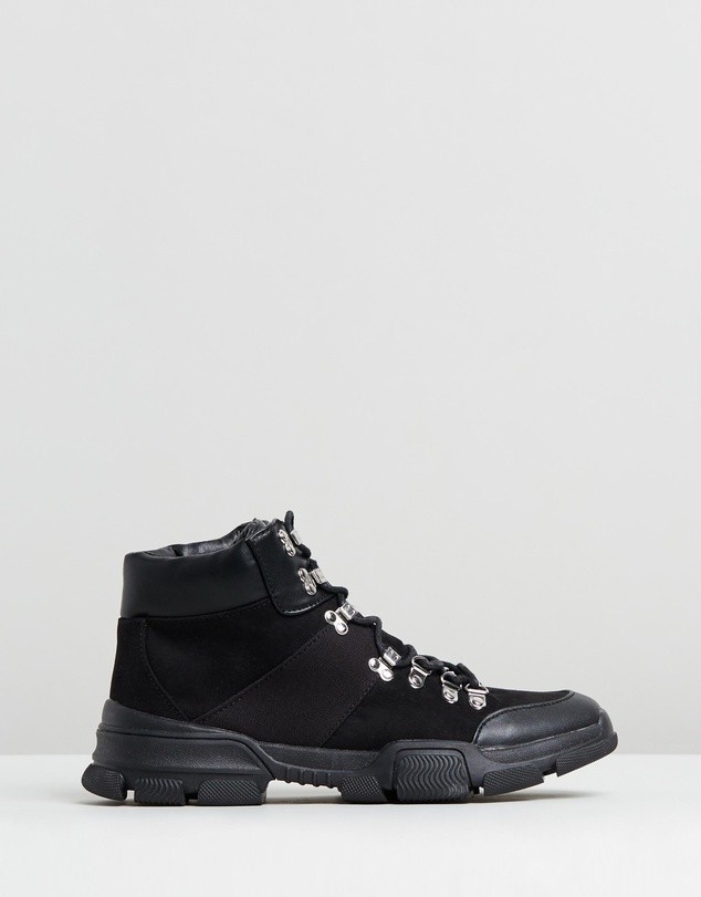 Kingsley Hiker Sneakers Black by Spurr | ShoeSales