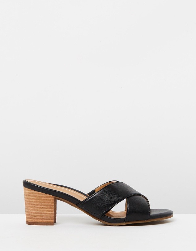Lorne Slide Sandals Black by Vionic | ShoeSales