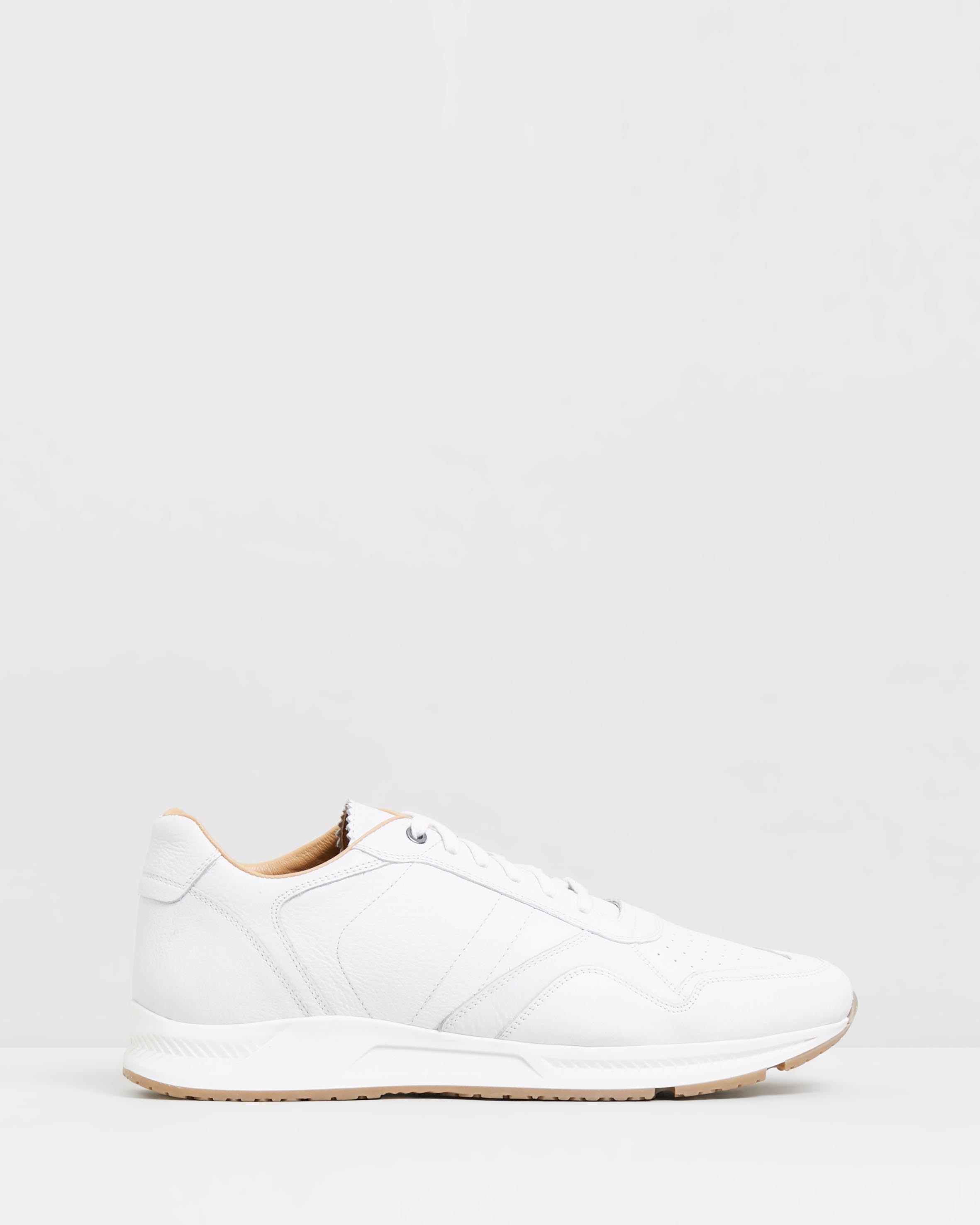 Mahrez Leather Sneakers White by Double Oak Mills | ShoeSales