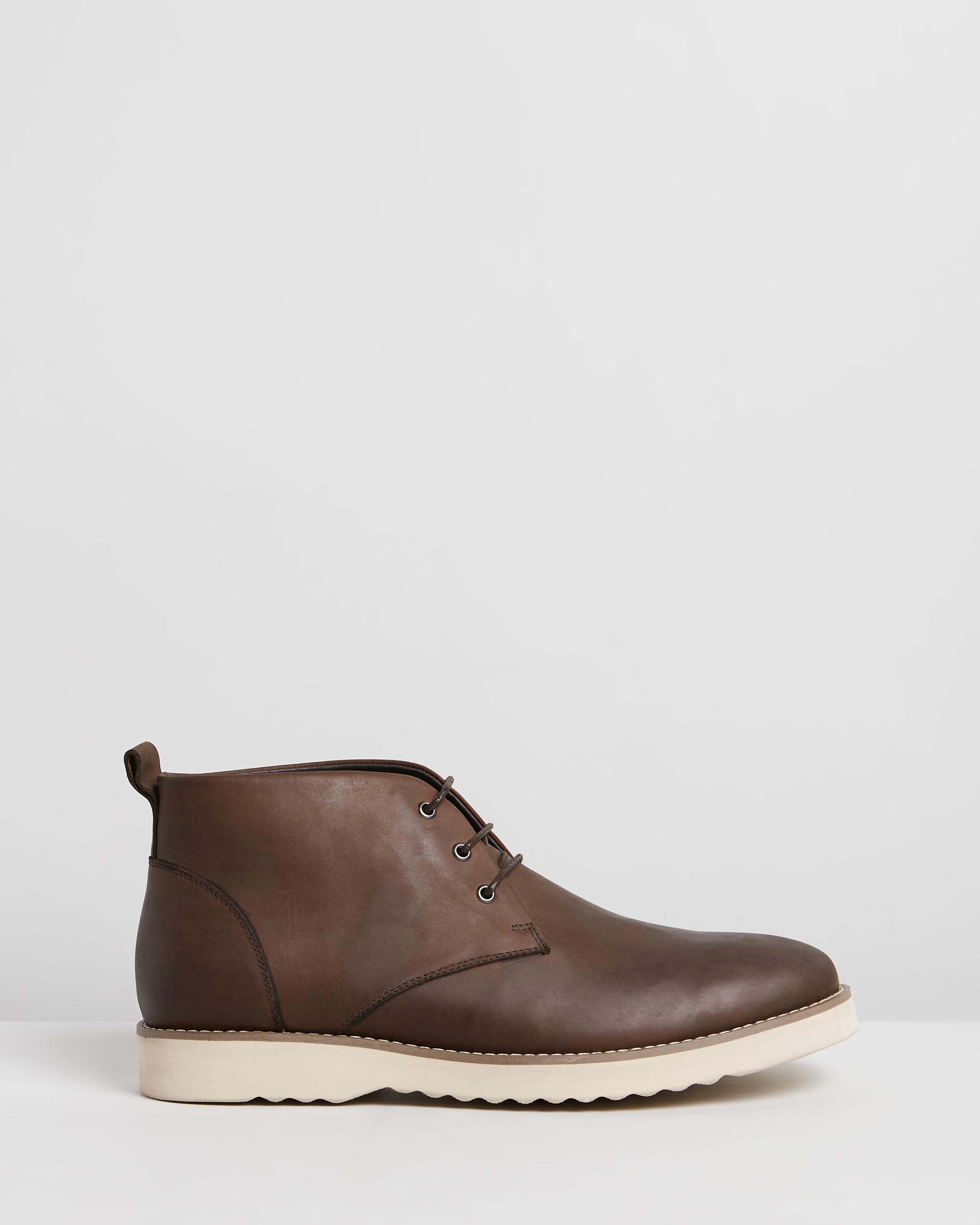 Maitland Leather Chukka Boots Brown by Double Oak Mills | ShoeSales