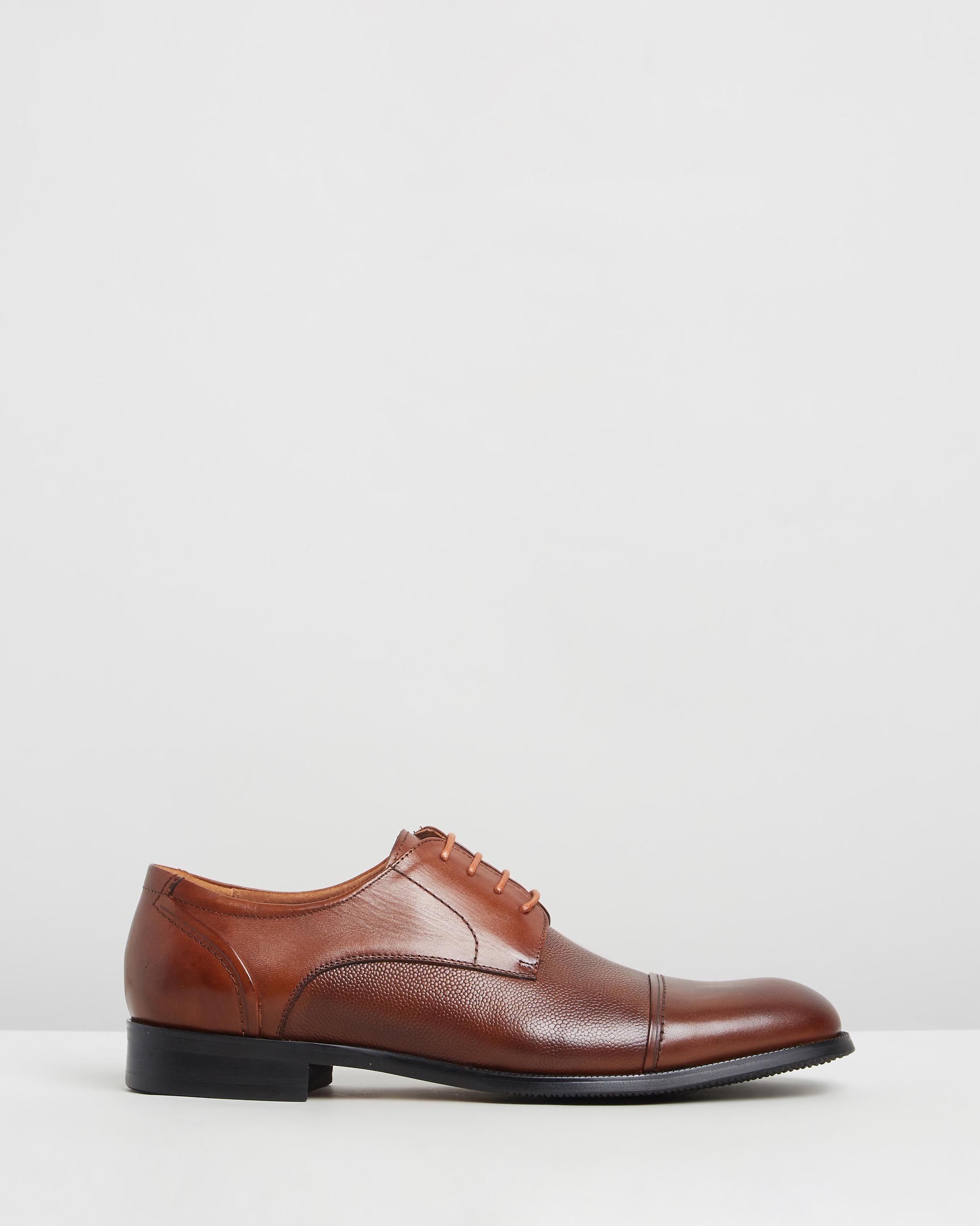 Malcolm Leather Derby Shoes Tan by Double Oak Mills | ShoeSales