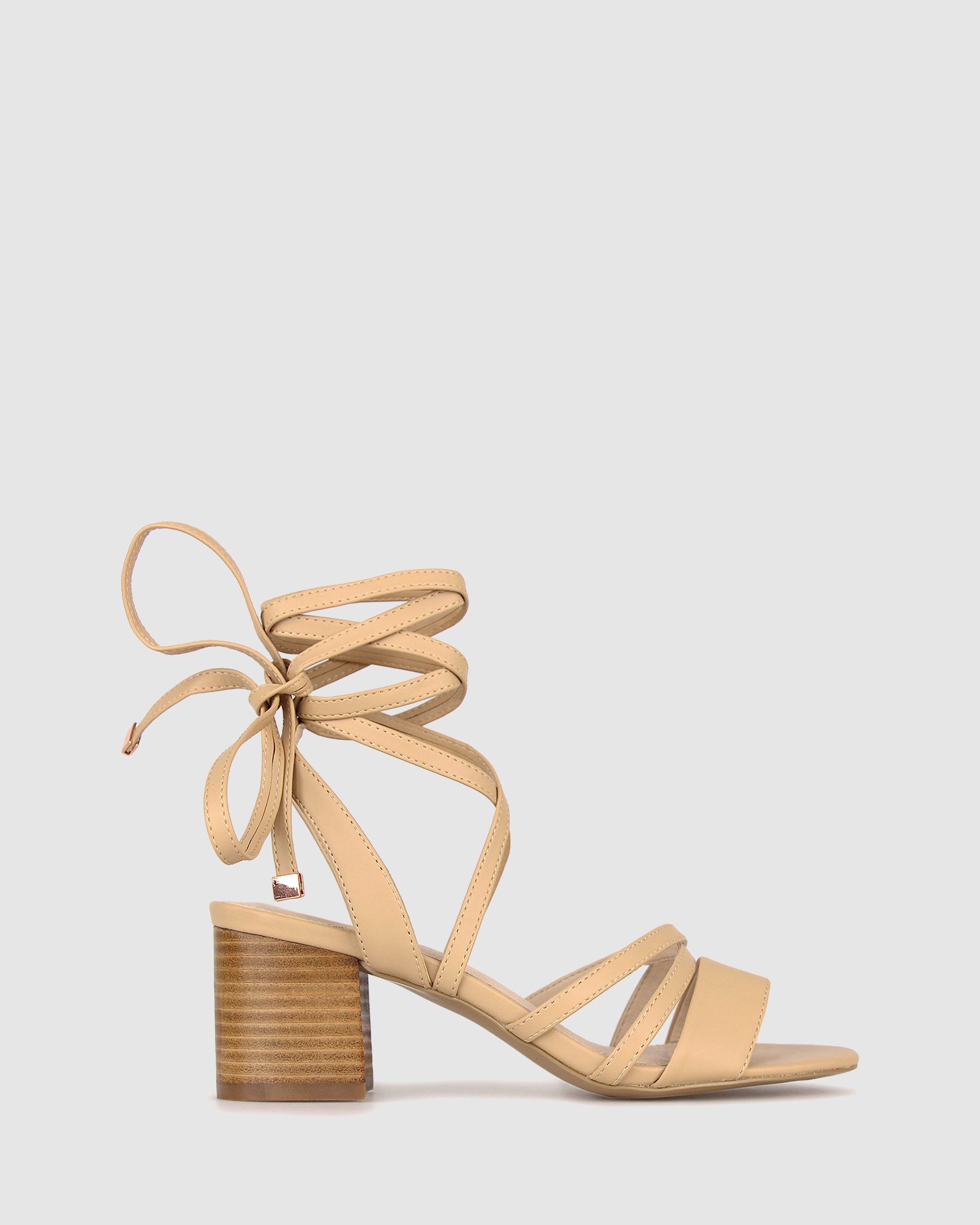 Malone Block Heel Sandals Nude by Betts | ShoeSales