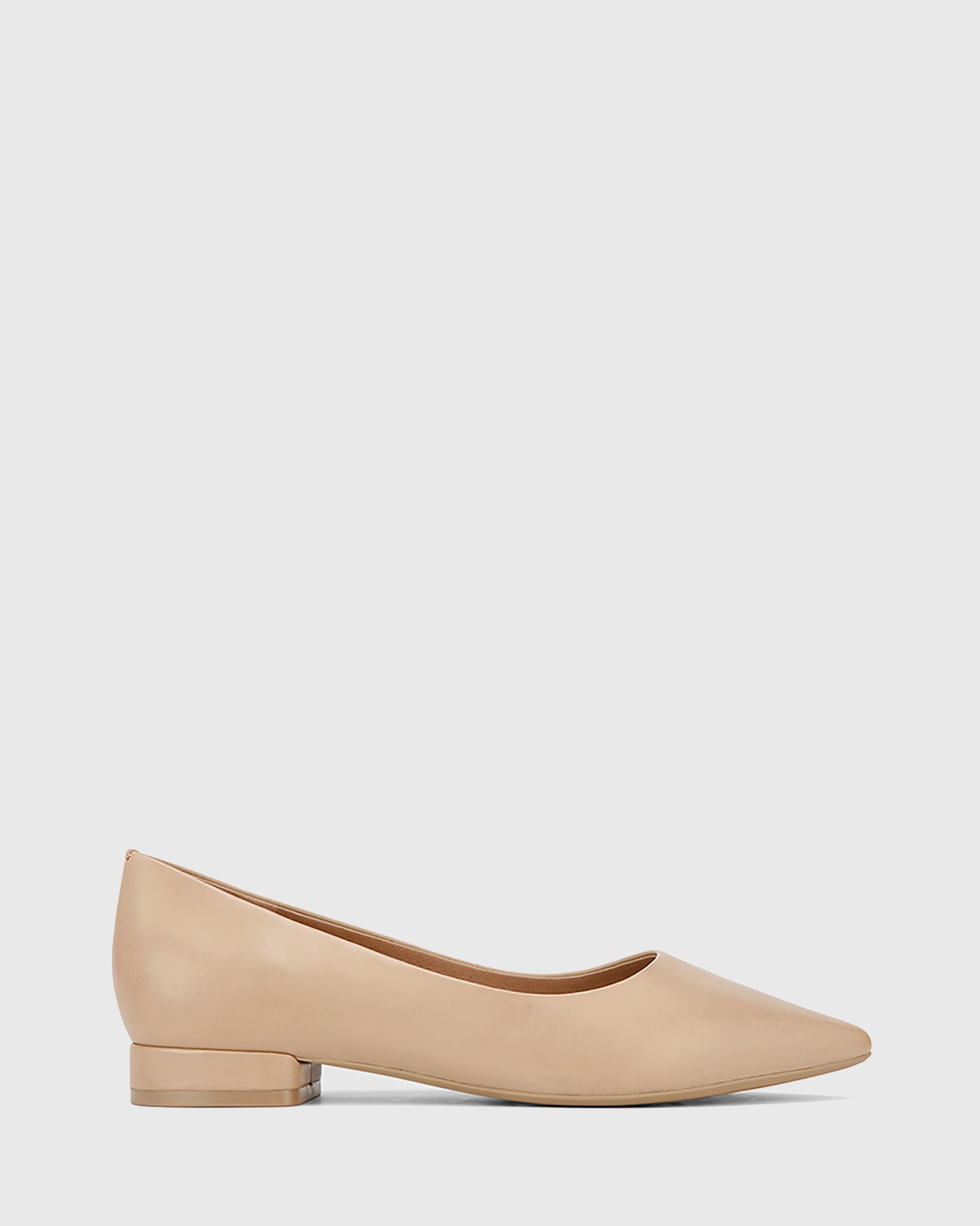 Marina Pointed Toe Flats Nude by Wittner | ShoeSales
