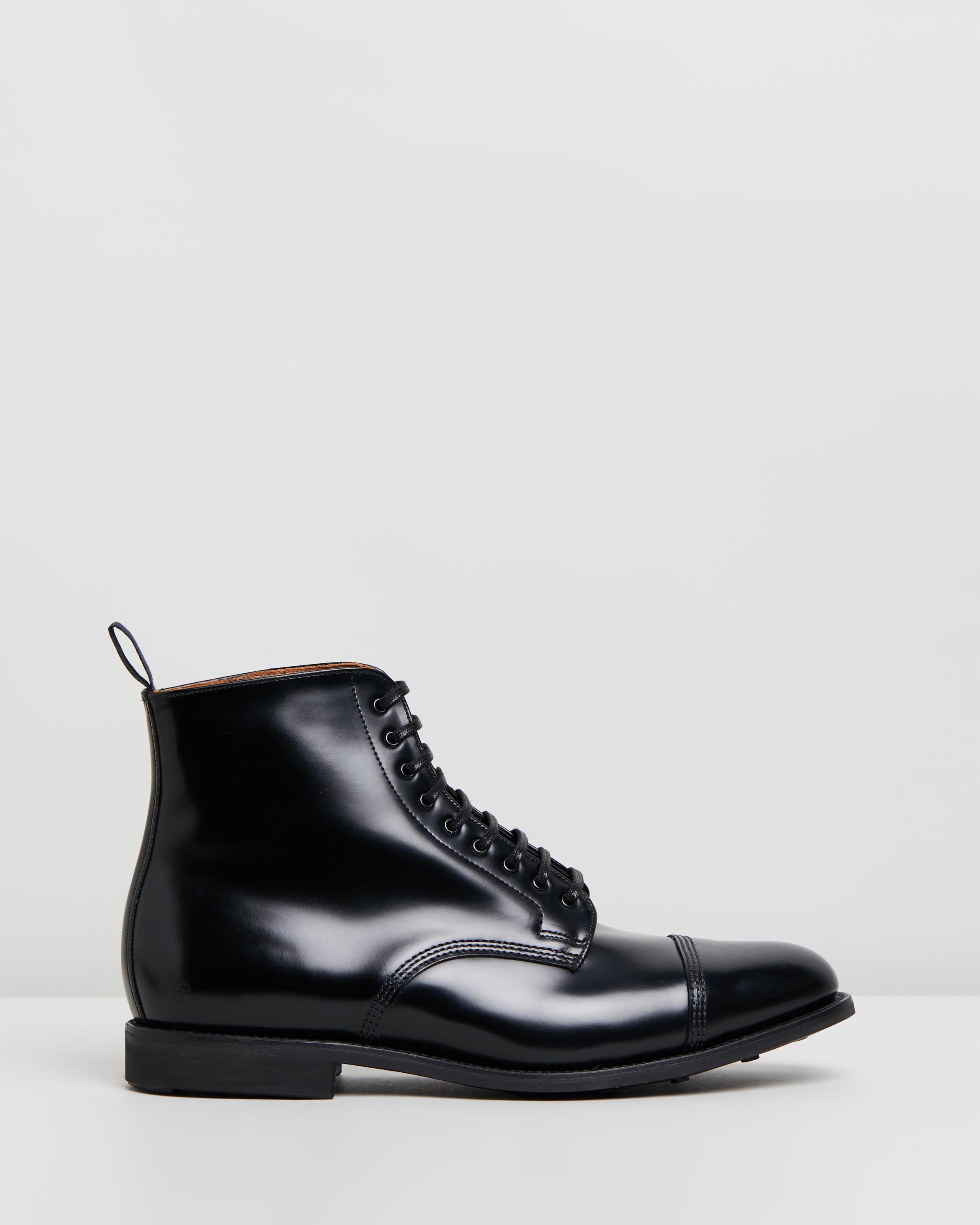 Military Derby Boots Black by Sanders | ShoeSales