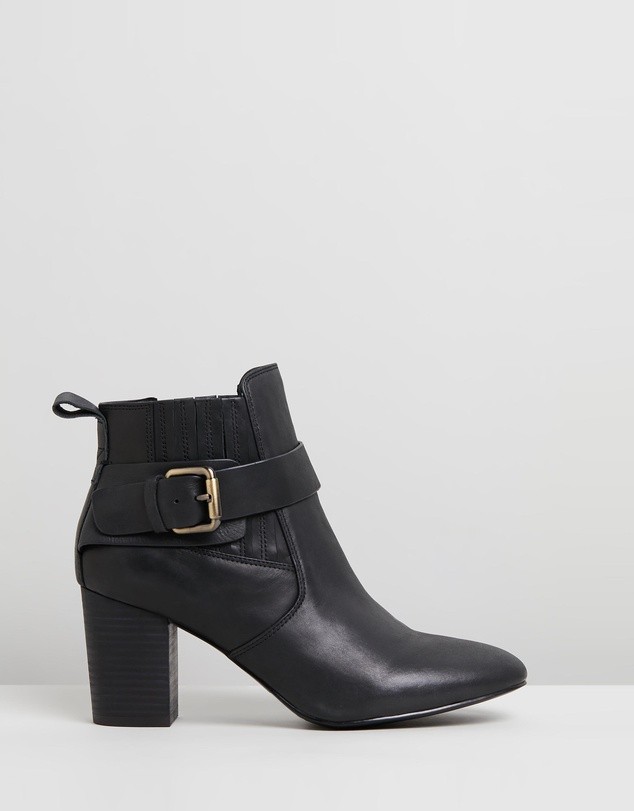 Misha Leather Boots Black by Walnut Melbourne | ShoeSales