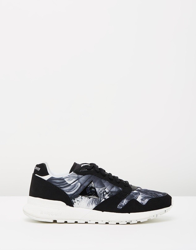 Omega X W x Kahori Maki Women s Optical White Black Suede Textile by Le Coq Sportif ShoeSales