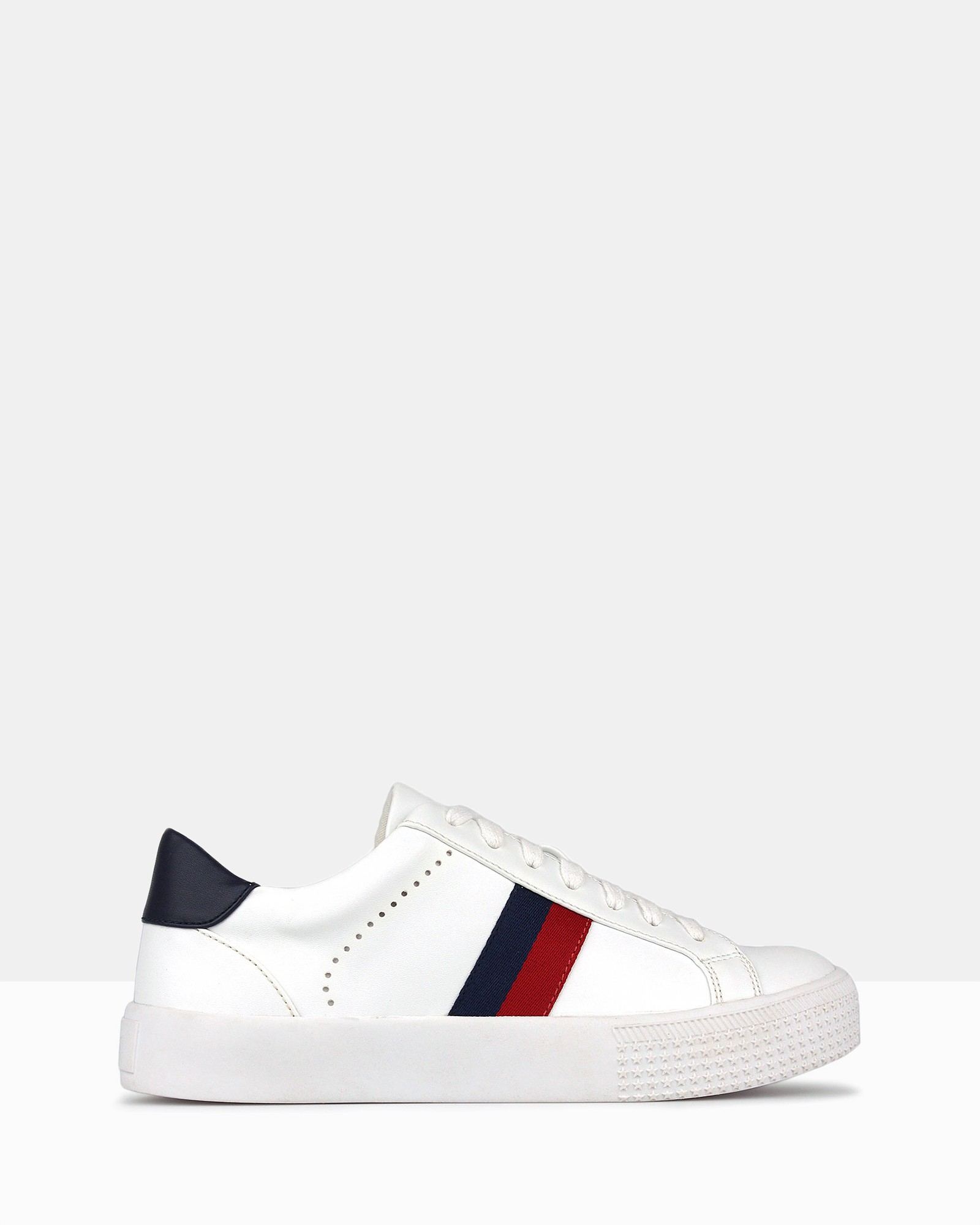 Patriot Striped Sneakers White by Betts | ShoeSales