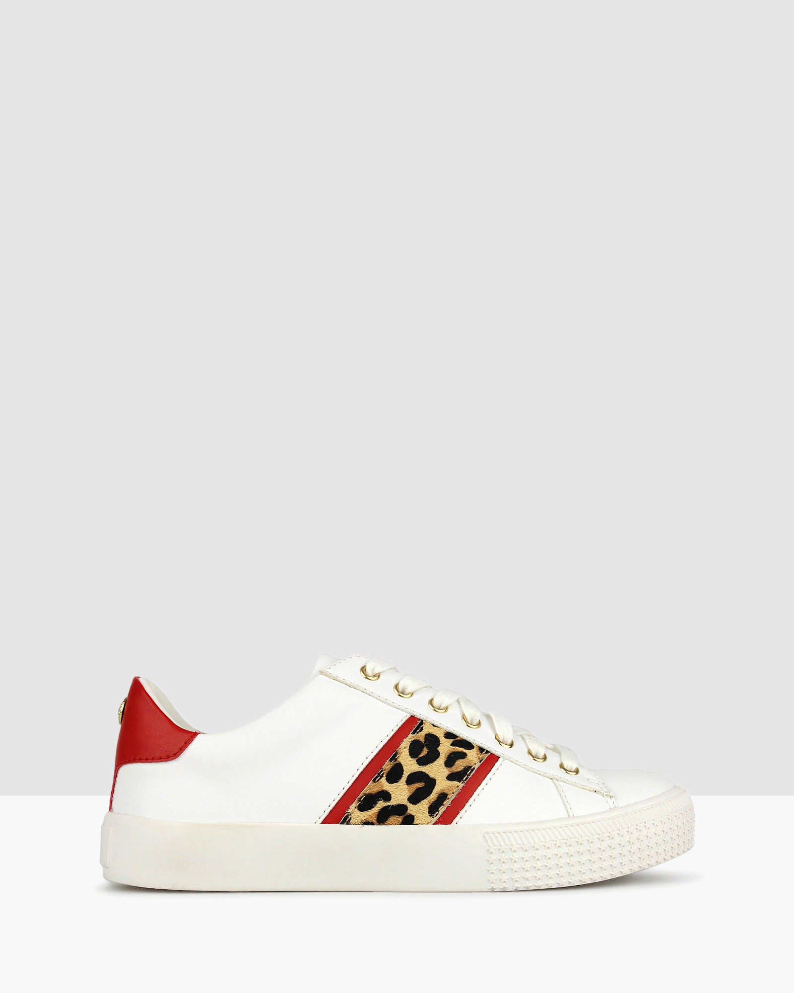 Purr Leopard Lifestyle Sneakers White by Betts | ShoeSales