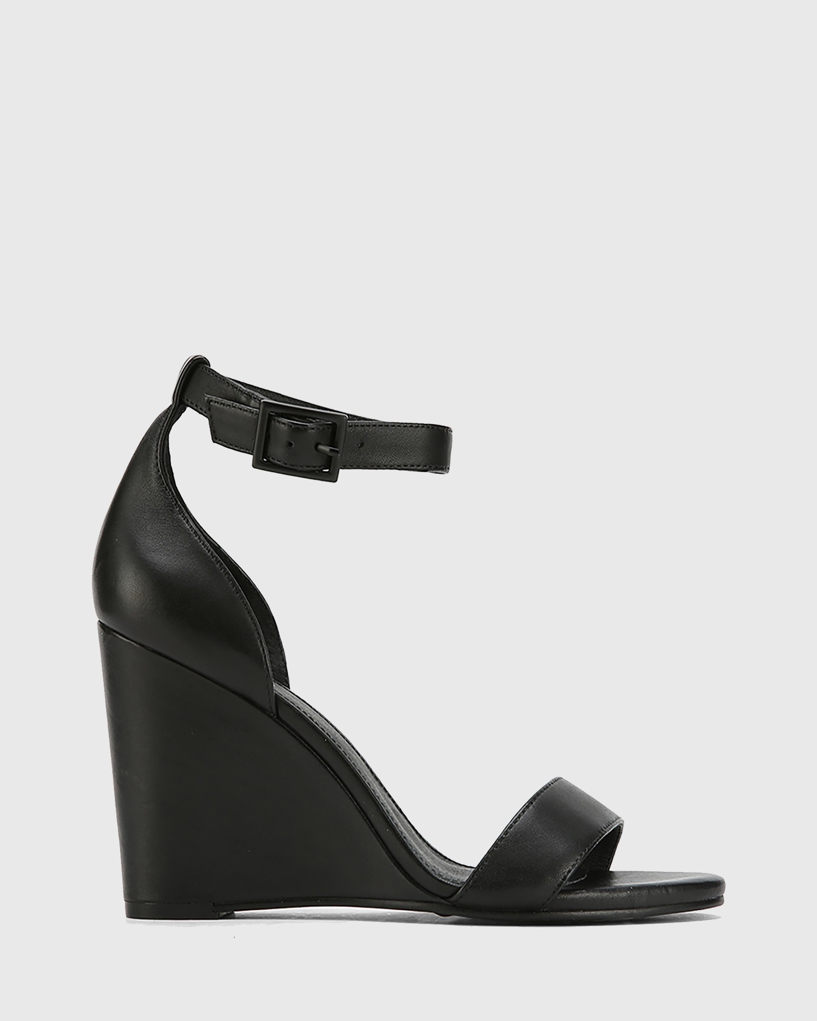 Black Wedge Heels Sandals