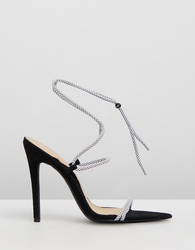 Rope Pointed Toe Heels White by Missguided | ShoeSales