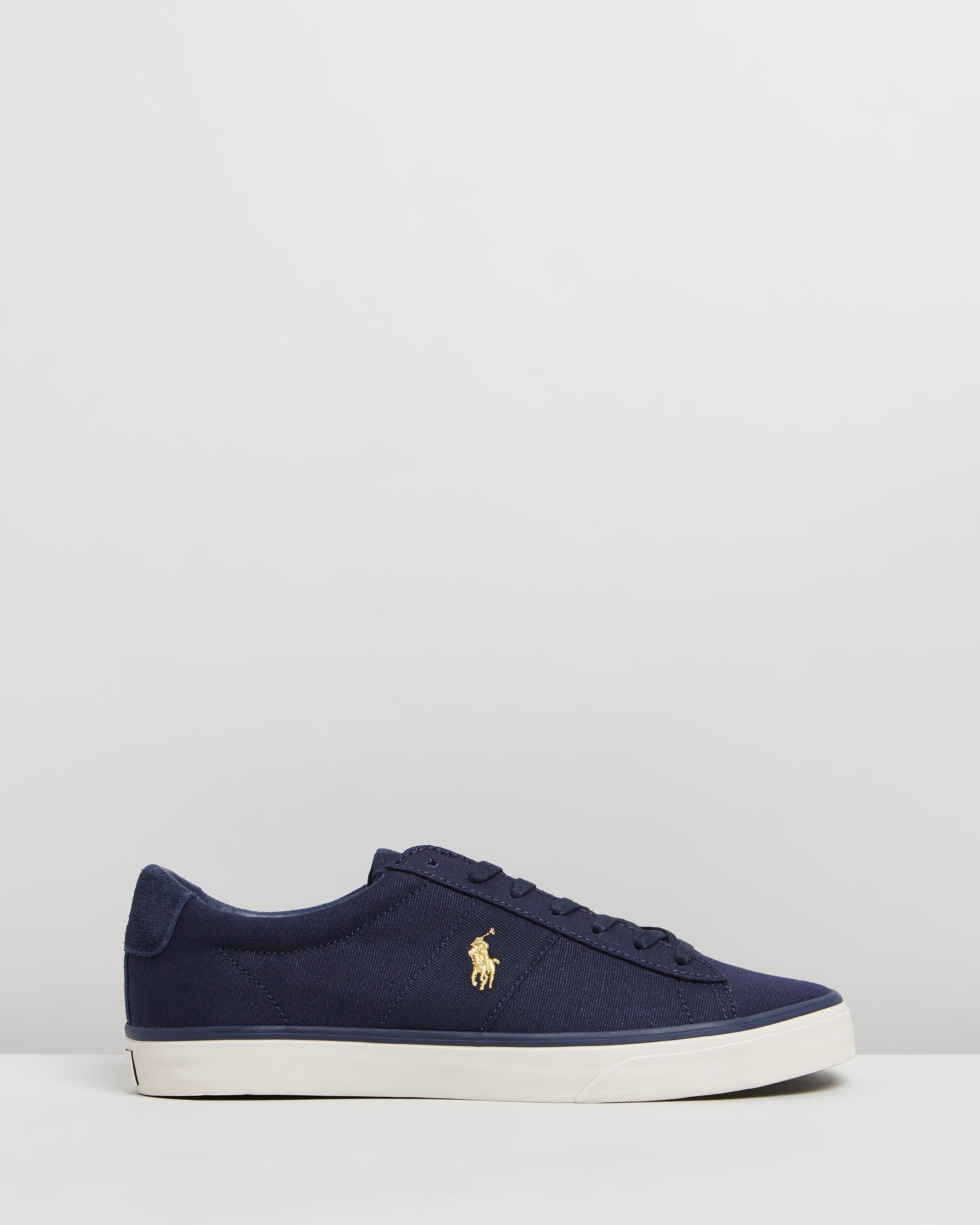 Sayer Sneakers - Men's Navy & Gold by Polo Ralph Lauren | ShoeSales