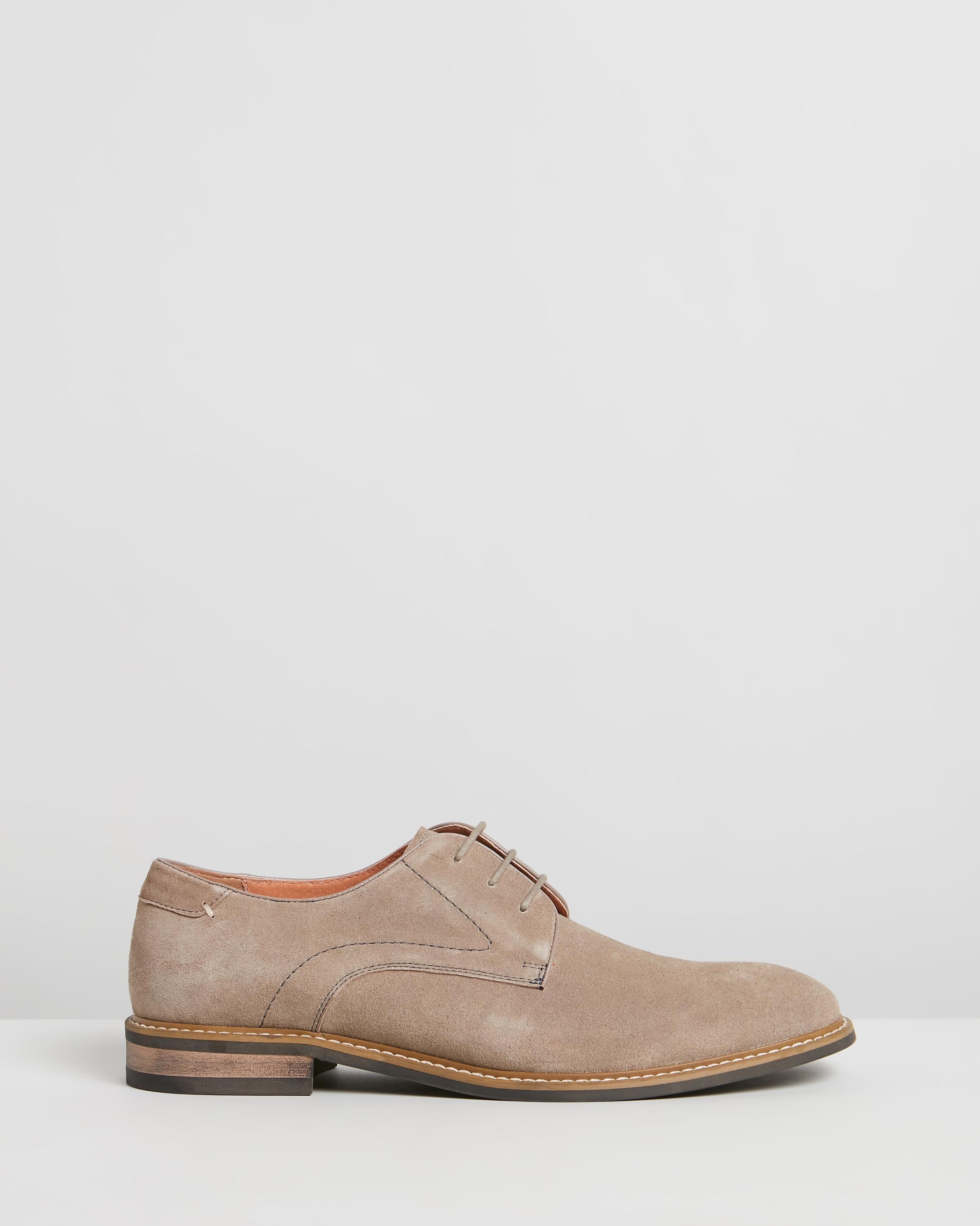 Silva Suede Derby Taupe by Double Oak Mills | ShoeSales
