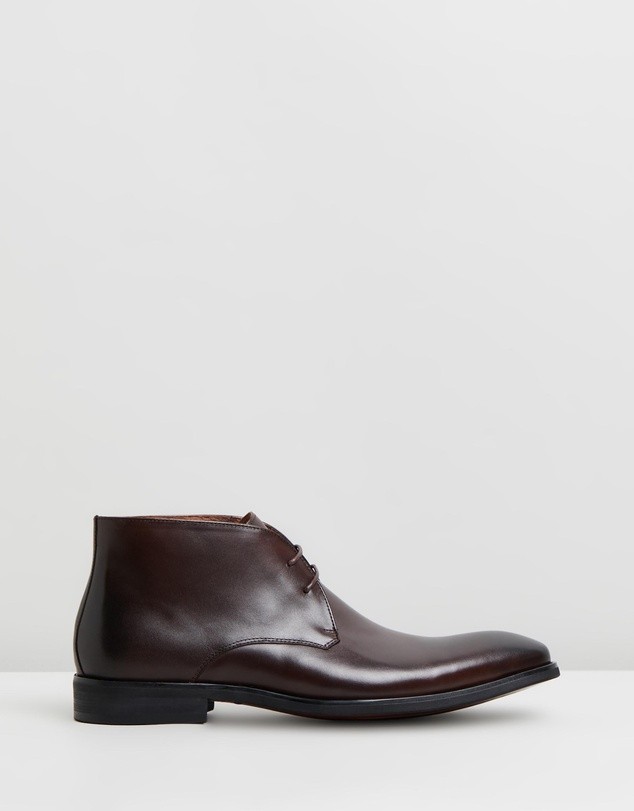 Stockman Dress Boots Brown by Double Oak Mills | ShoeSales
