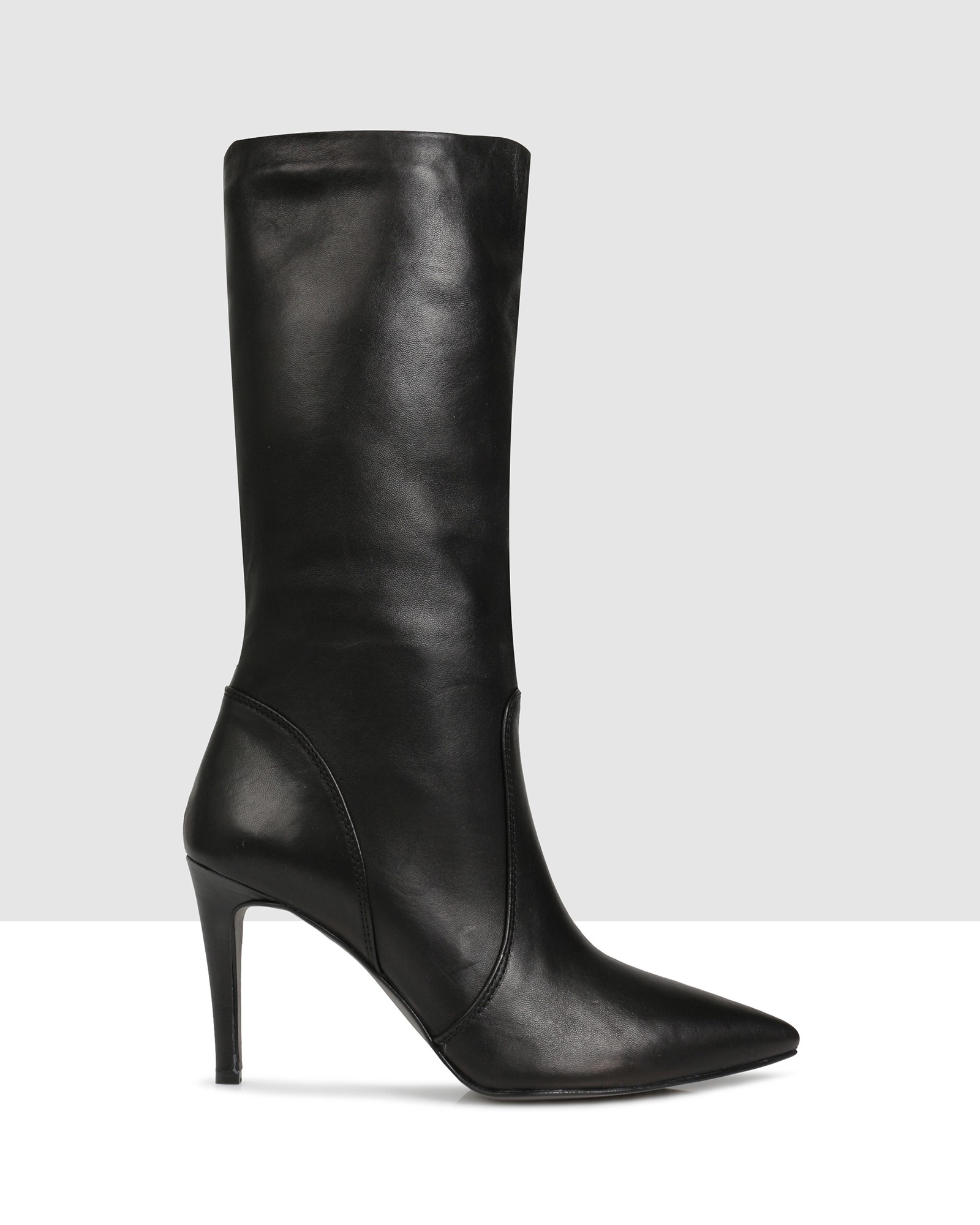 Sybella Mid Calf Boots Black by Sempre Di | ShoeSales