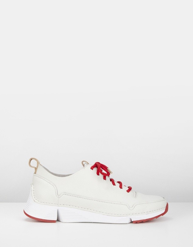 Tri Spark - Women's White/Red by Clarks | ShoeSales