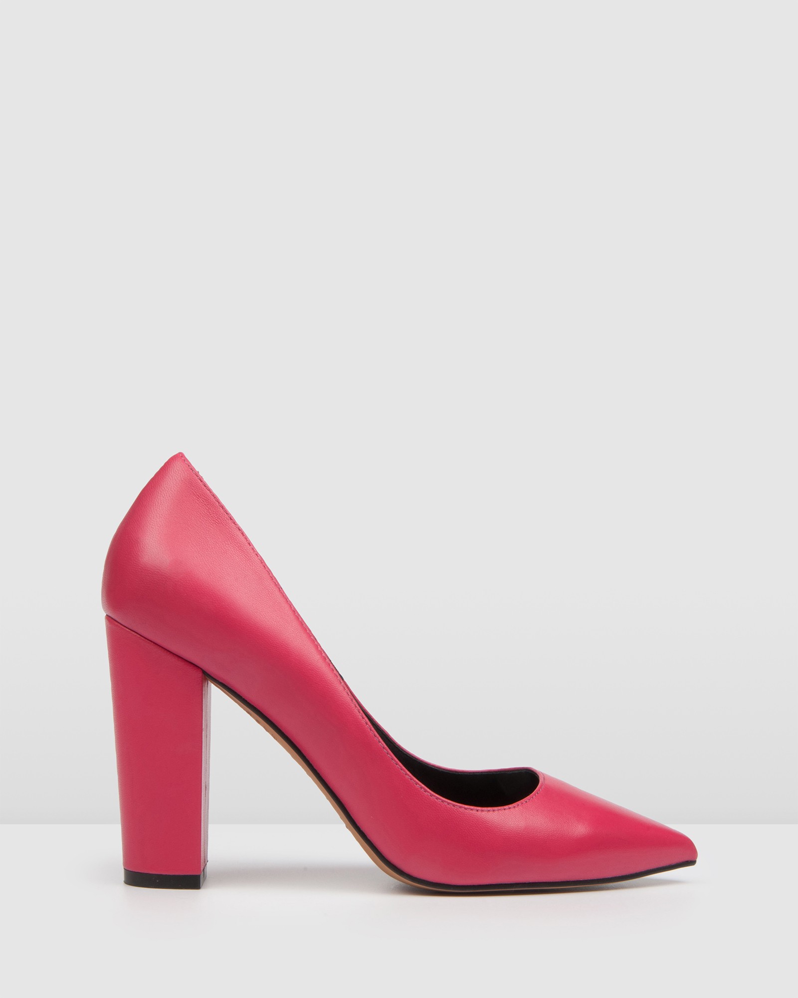 Tula High Heels Hot Pink Leather by Jo Mercer | ShoeSales
