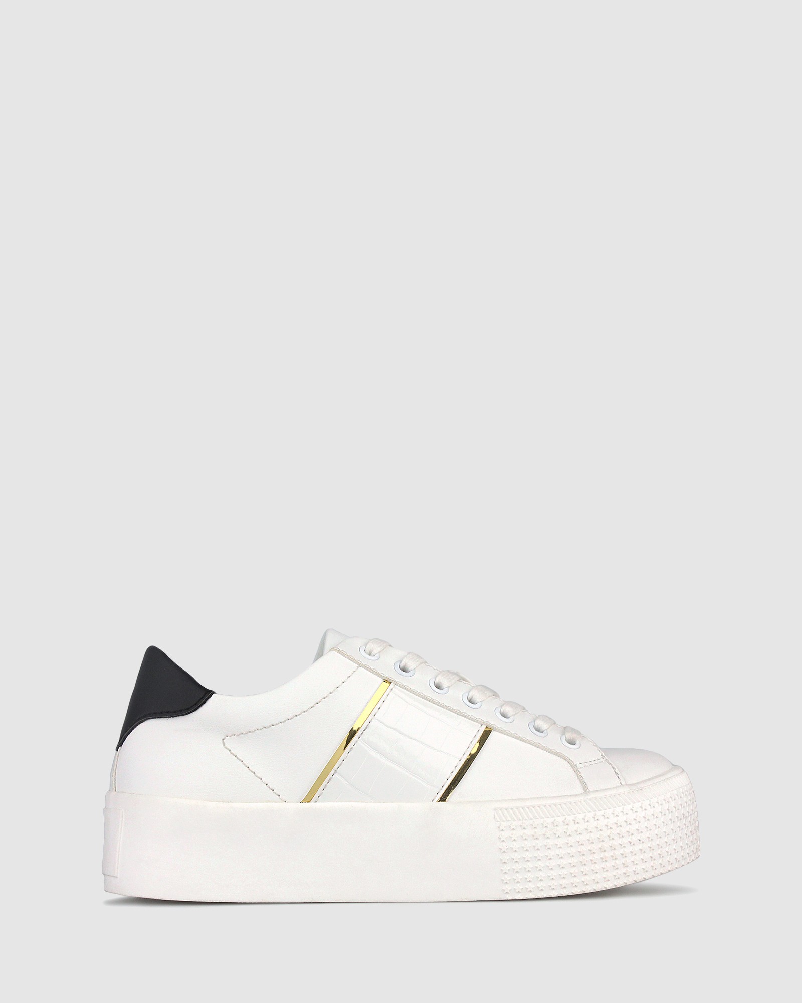 Wicked Flatform Sneakers White by Betts | ShoeSales