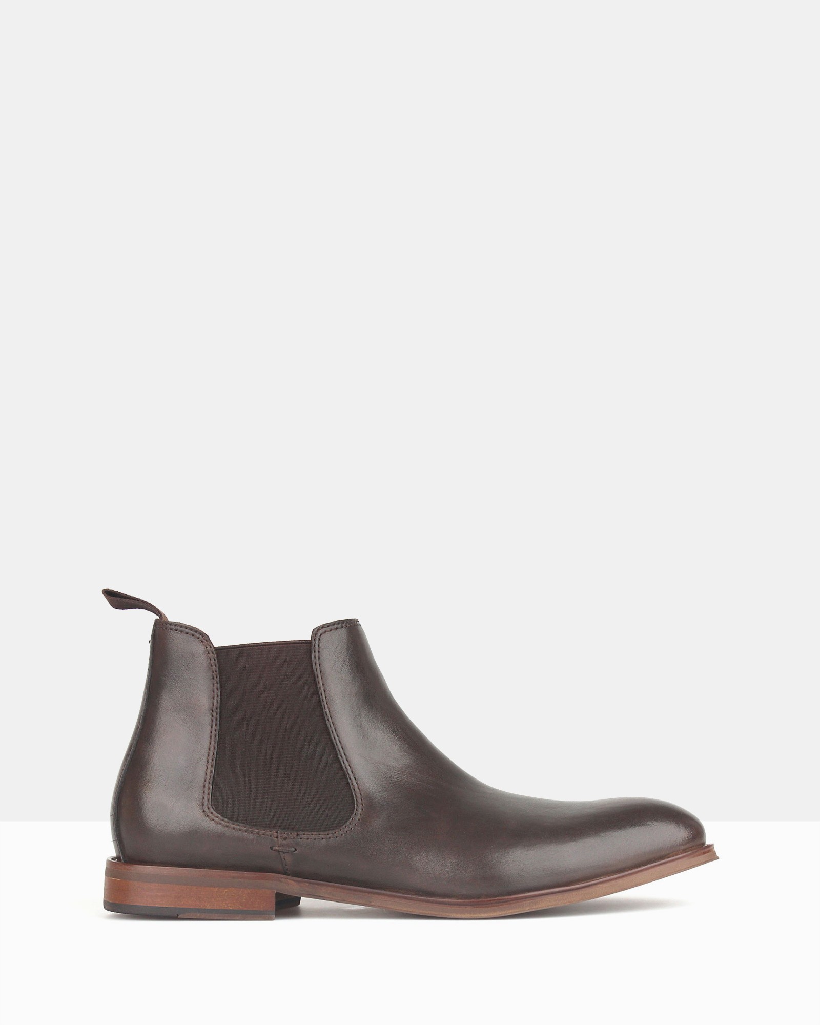 Wildfire Leather Chelsea Boots Dark Brown by Zu | ShoeSales