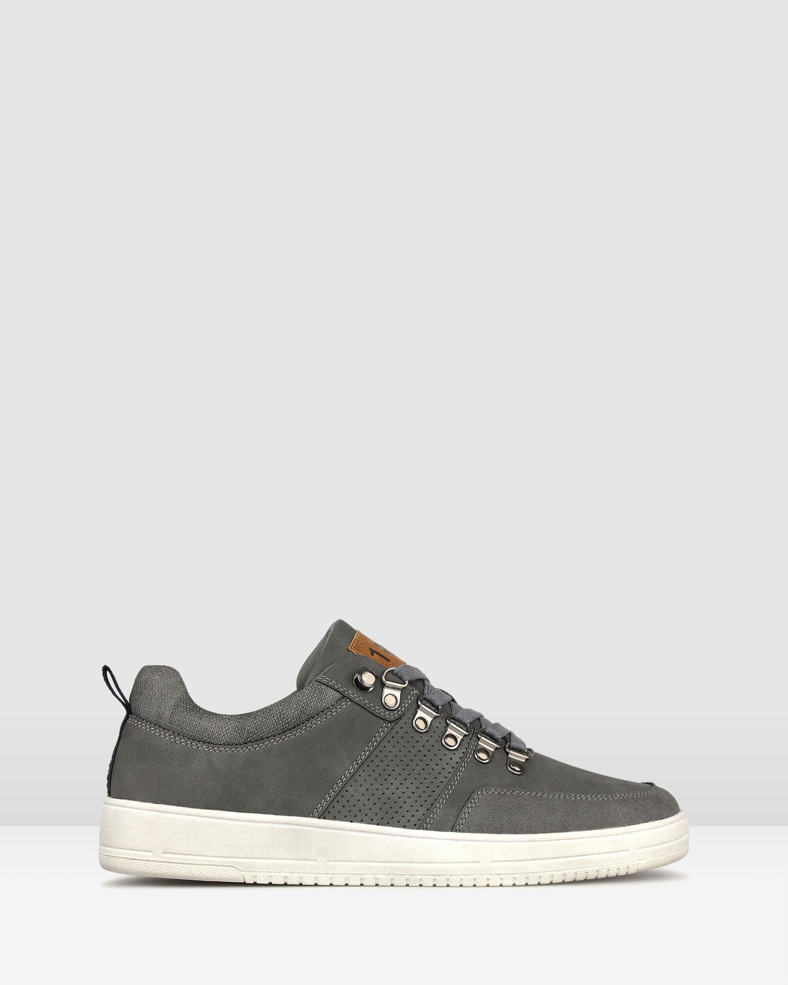 Zoom Low Top Lifestyle Sneakers Grey by Betts | ShoeSales