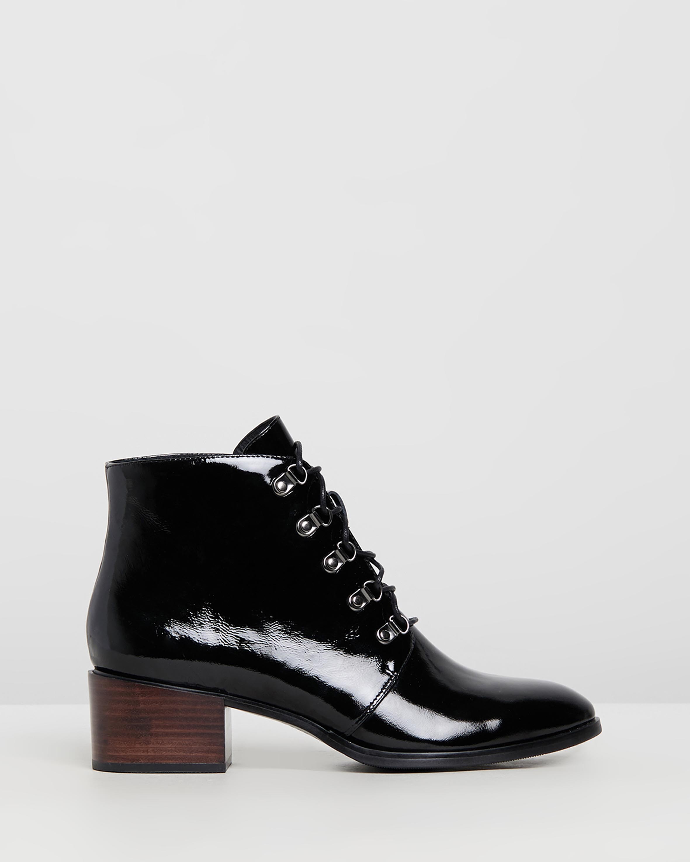 Maddox Ankle Boots Black Leather by Jo Mercer | ShoeSales