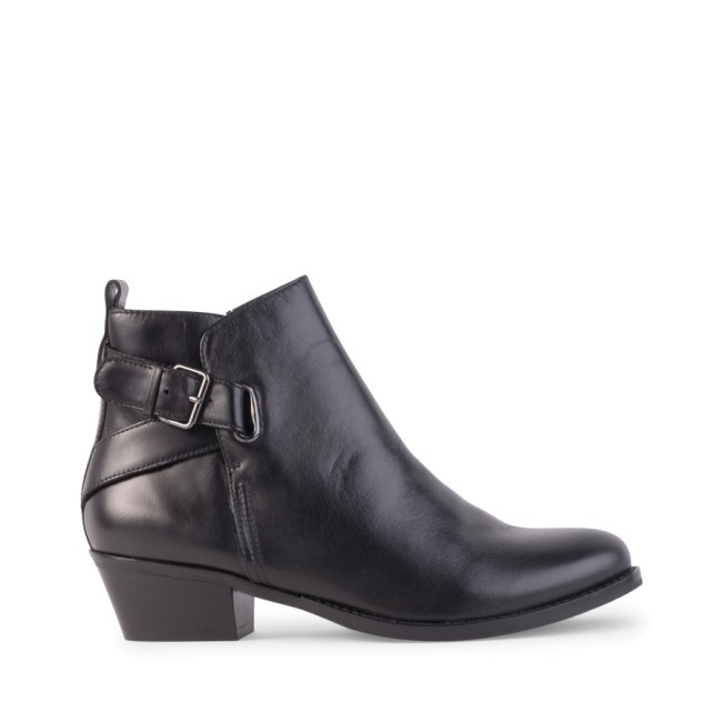 Black Leather Lena - Black Leather by Siren Shoes | ShoeSales