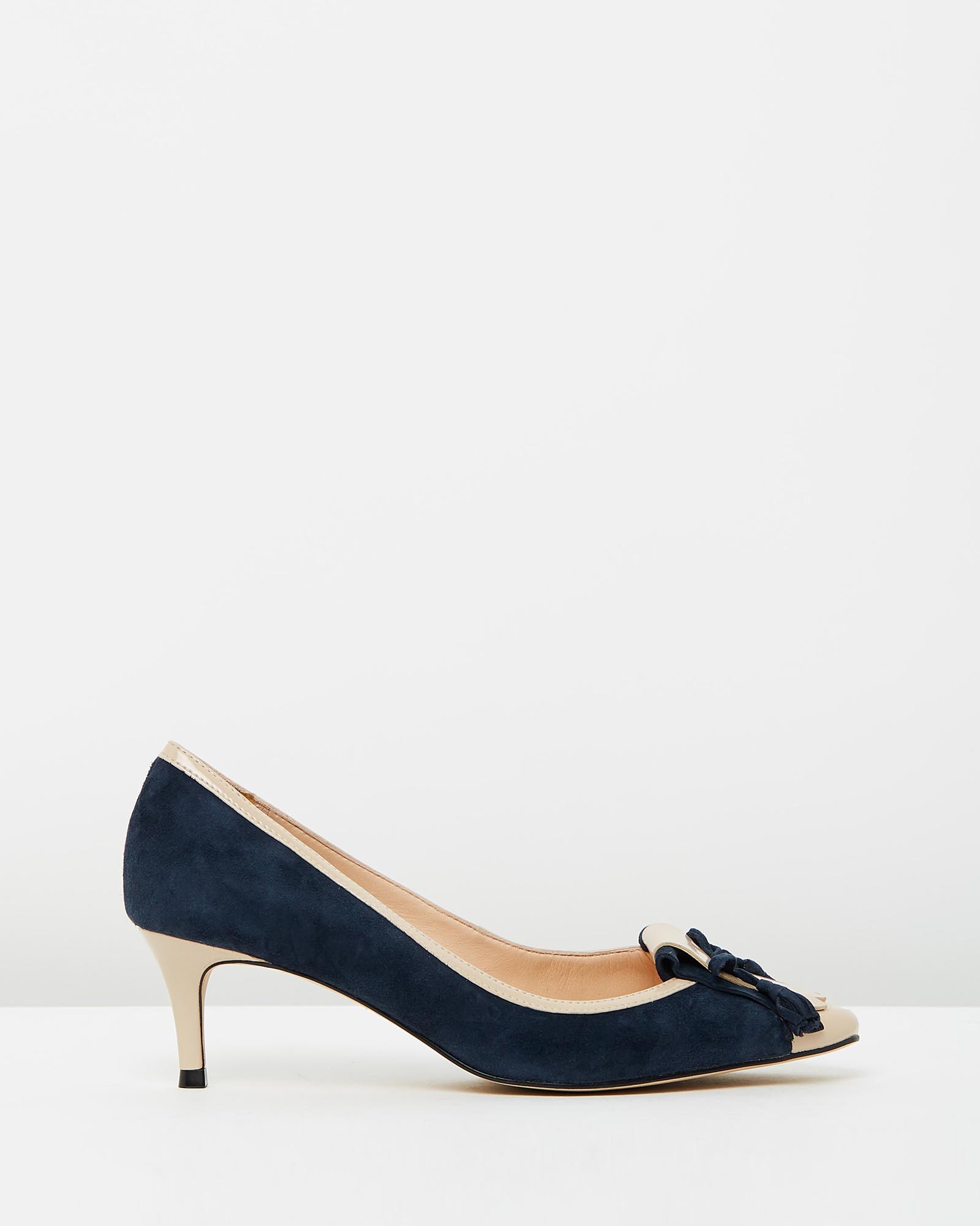 Winnie Navy Suede with Nude Patent by Nina Armando | ShoeSales