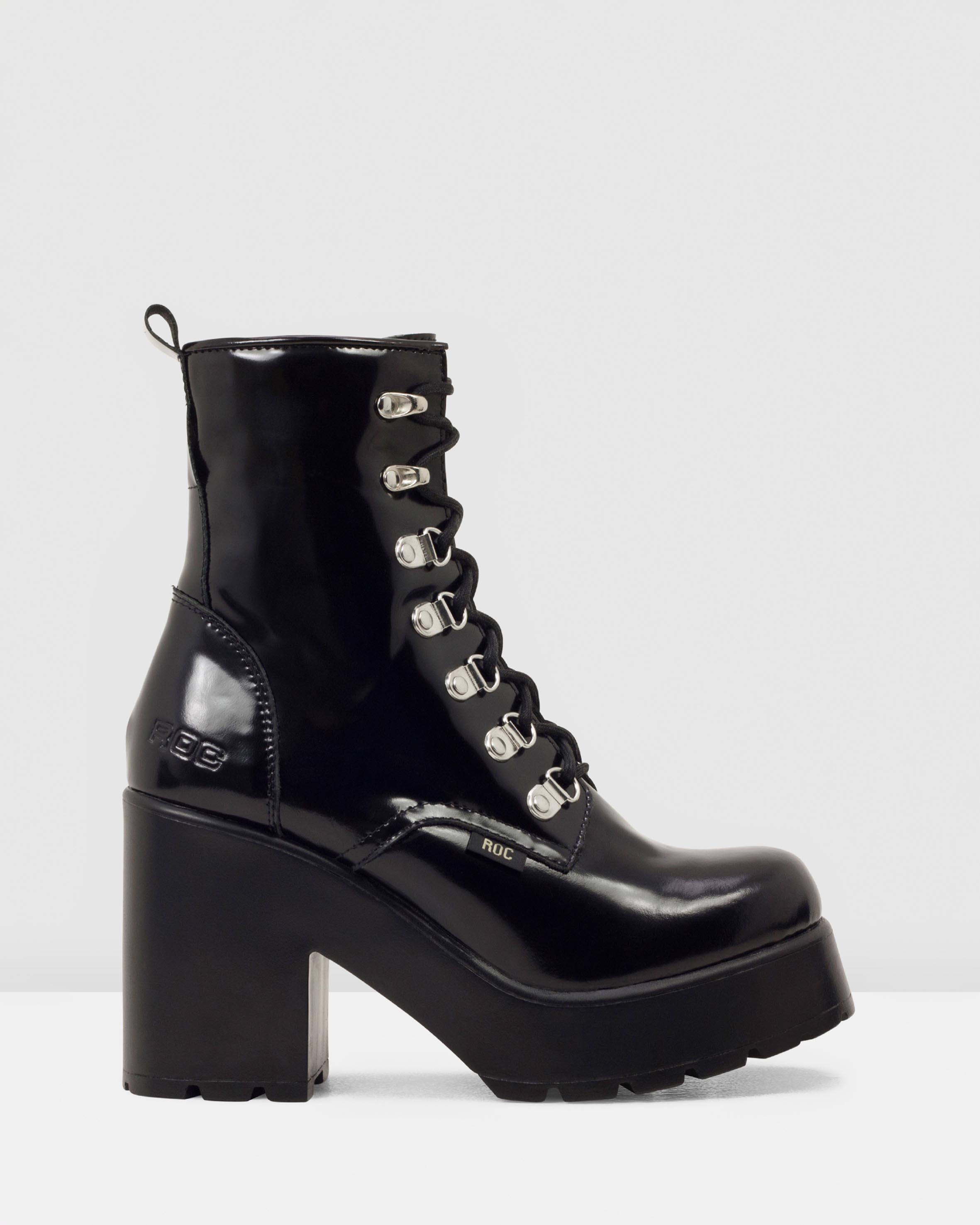 Mission Black Patent Leather by Roc Boots Australia | ShoeSales
