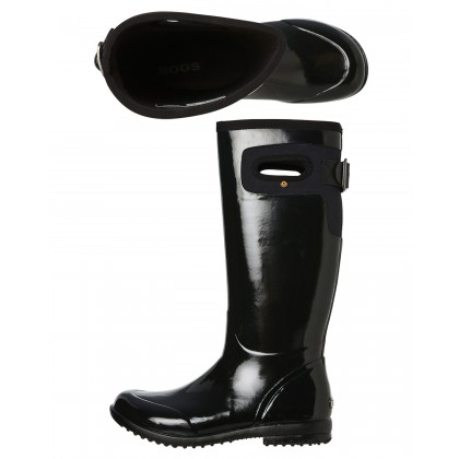 Womens Tacoma Solid Tall Boot Black
