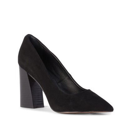 Boom - Black Kid Suede by Siren Shoes