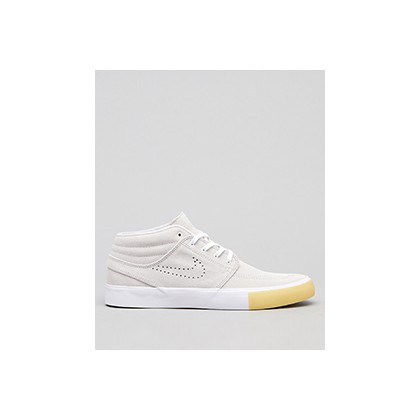 SB Zoom Janoski Mid Shoes in "White/White-Vast Grey-Gum"  by Nike