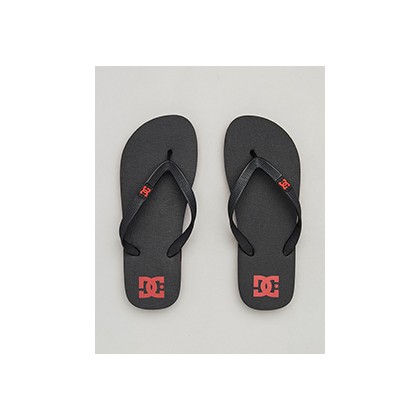 Spray Thongs in "Black/Red/Black"  by DC Shoes