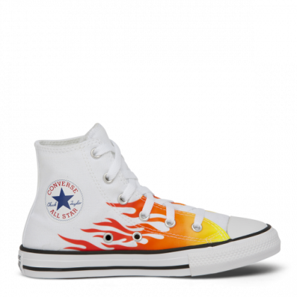 Chuck Taylor All Star Archive Flame Junior High Top White