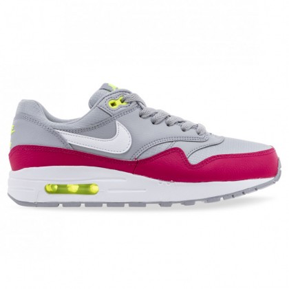 AIR MAX 1 YOUTH Wolf Grey White Rush Pink Volt