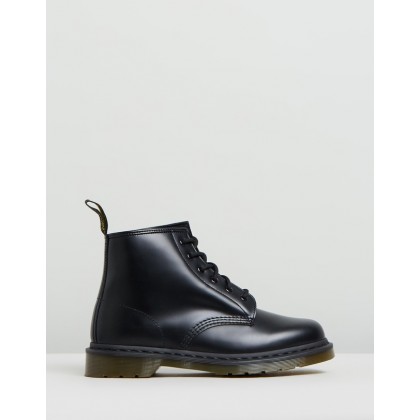 101 Smooth 6-Eye Boots - Women's Black Smooth by Dr Martens