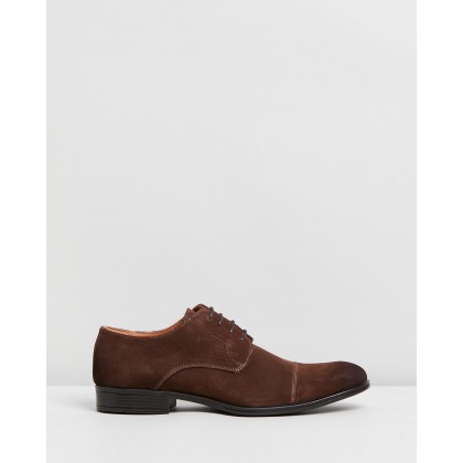 Accolade Oxford Performance Shoes Brown Suede by Jeff Banks