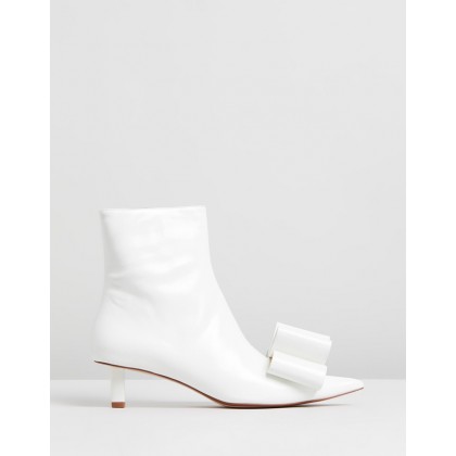 Ankle Boots With Bow White by Marc Jacobs