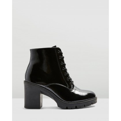 Baltimore Lace-Up Boots Black by Topshop