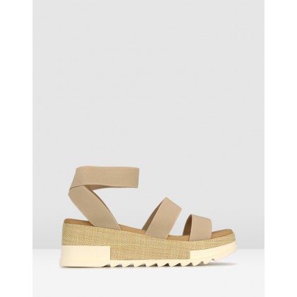 Bandit 2 Wedge Sandals Nude by Betts