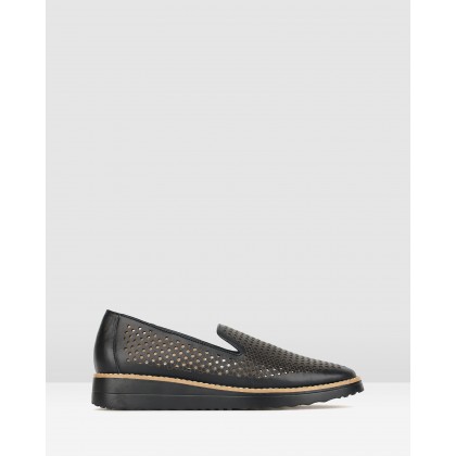 Bonsai Perforate Loafers Black by Airflex
