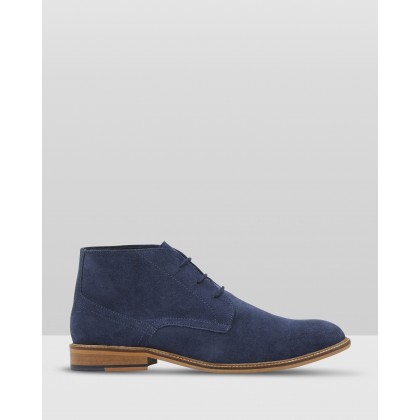 Braxton Suede Boot Blue by Oxford