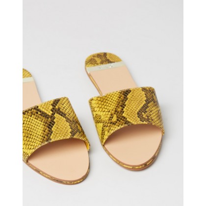 Catania Sandals Yellow Snake by M.N.G