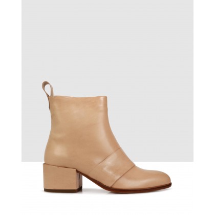 Chester Ankle Boots Naturale by Beau Coops