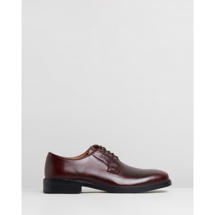 Corby Leather Derby Burgundy by Double Oak Mills
