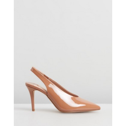 Daisy Wide Fit Slingback Courts Ecru by Dorothy Perkins
