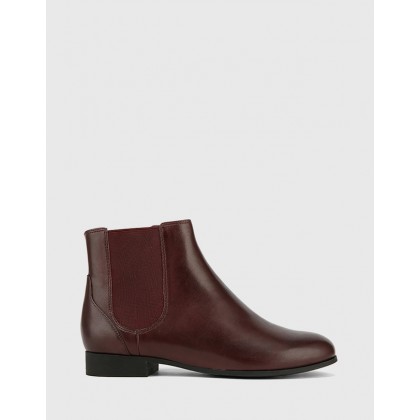 Daley Gusset Ankle Boots Red by Wittner