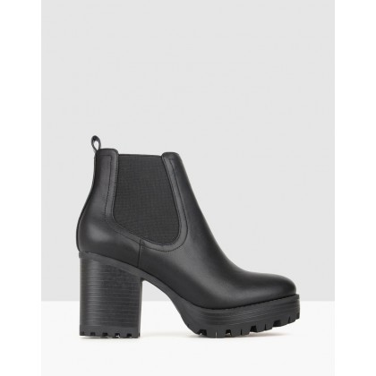 Edge Chunky Ankle Boots Black by Betts