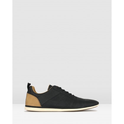 Falcon Lace Up Lifestyle Shoes Black by Zu