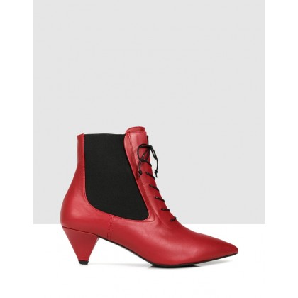 Filiz Ankle Boots 200 Red by Sempre Di